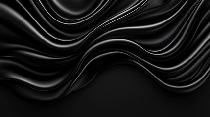 Fototapeta premium A shiny black background with a metallic sheen
