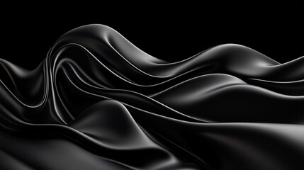 Fototapeta premium A shiny black background with a metallic sheen