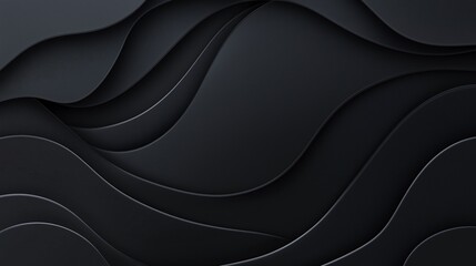 Obraz premium A black background with soft shadow gradients creating a sense of depth and layering