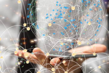 Business intelligence analyst dashboard on virtual