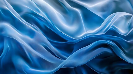 Obraz premium Serene and Calming Blue Abstract Art Piece with Flowing Organic Shapes Modern Minimalist Design and Harmonious Composition