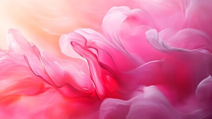 Obraz premium Mesmerizing Vibrant Pink Abstract Art Piece with a Soft Dimensional and Captivating That Inspires Creativity and Elevates Any Space