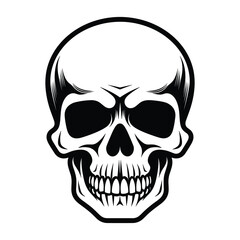 Skull silhouette vector