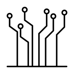 Electric Circuit line icon
