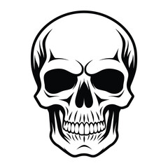 Fototapeta premium Skull silhouette vector