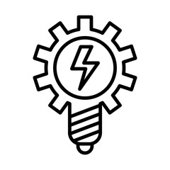 Energy Efficiency line icon