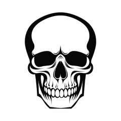 Fototapeta premium Skull silhouette vector