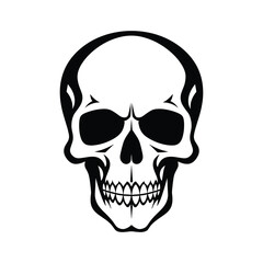 Skull silhouette vector