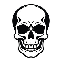 Fototapeta premium Skull silhouette vector