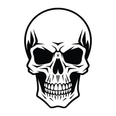 Fototapeta premium Skull silhouette vector