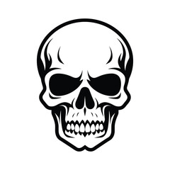 Obraz premium Skull silhouette vector