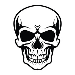 Skull silhouette vector