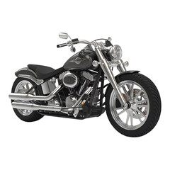 Naklejka premium Black Motorcycle