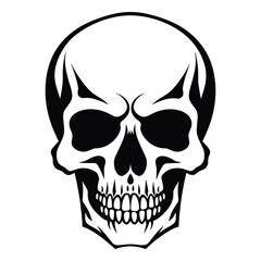 Skull silhouette vector