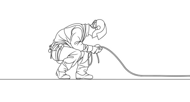 recommend clip art: Constructive welding by a welder