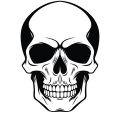 Skull silhouette vector