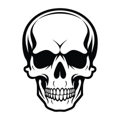 Skull silhouette vector