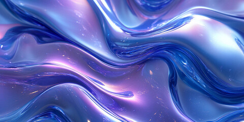 Obraz premium Abstract Blue and Purple Liquid Waves, water, texture, sea, ocean, blue, wave, pattern, waves