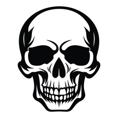 Skull silhouette vector