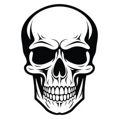 Skull silhouette vector