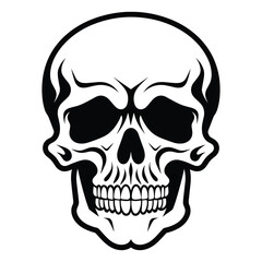 Skull silhouette vector