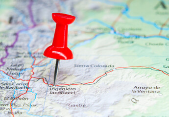 Ingeniero Jacobacci, Argentina pin on map