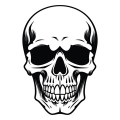 Skull silhouette vector