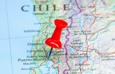 Puerto Montt, Chile pin on map
