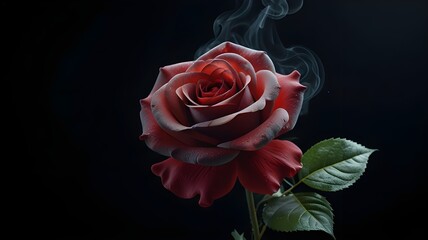 single red rose