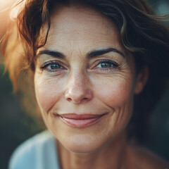 close up portrait of a woman