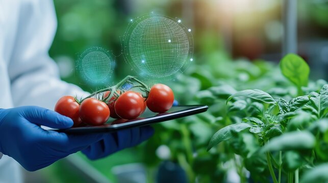 Smart greenhouse technology with digital sensors and data analytics enabling precision agriculture techniques for sustainable and high yield food production