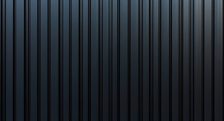 Obraz premium Black corrugated metal texture. Wall wooden vertical panels. Dark steel roof sheet. Wood siding for construction., texture, pattern, metal, backdrop, design, line, material, dark