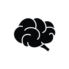 Brain vector icon idea sign