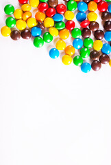 Colorful candies. Isolated on white background