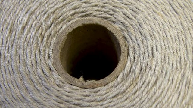 close up of twine rope strands