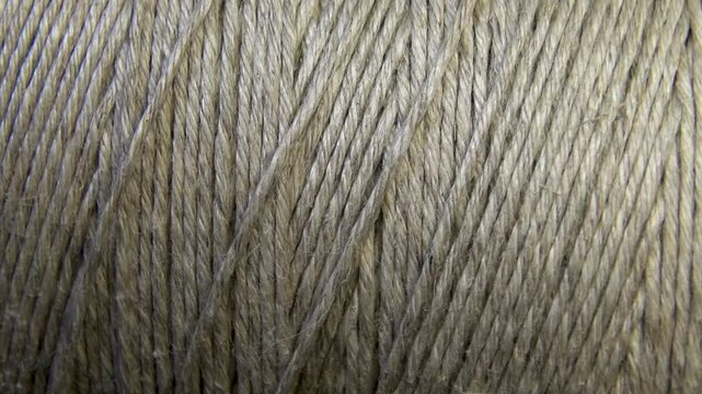 close up of twine rope strands