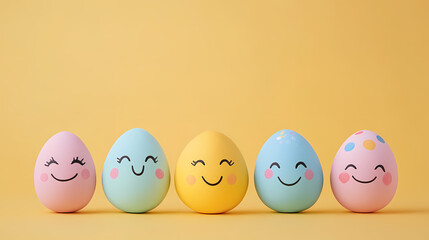 Joyful design of Easter eggs