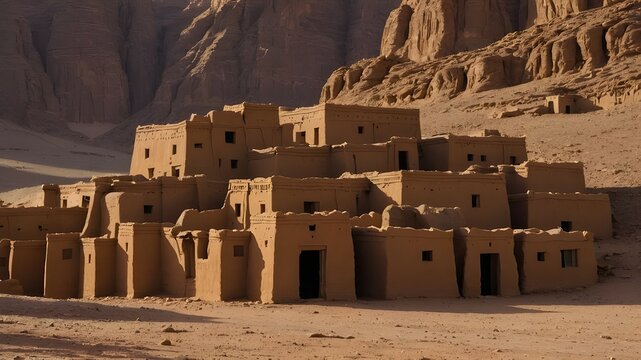 Al Ula Old Town, Ancient Mud Buildings, Northwestern Saudi Arabia