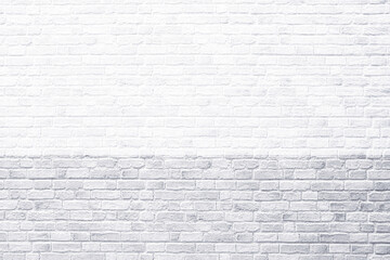 Brick wall, antique old grunge white and gray texture background.