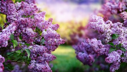 Gorgeous-lilac-bush-in-bloom-outdoors-with-abundant-copy