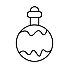 bauble line icon