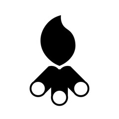 bonfire glyph icon