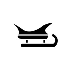 sled glyph icon