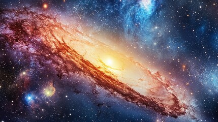 Fototapeta premium Stunning Celestial Supernova Eruption, Radiant Light Bursts and Shockwaves Expanding in the Cosmos, Space Phenomenon