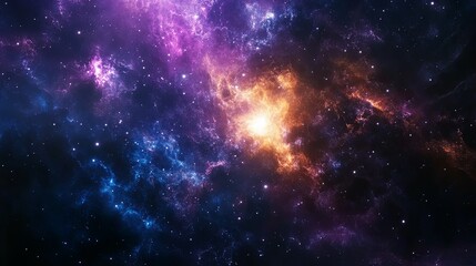 Obraz premium Stunning Celestial Supernova Eruption, Radiant Light Bursts and Shockwaves Expanding in the Cosmos, Space Phenomenon