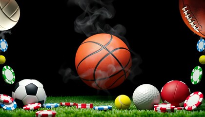 The Ultimate Betting Experience: Smoke, Sports, and Chips, Ai Generated Images