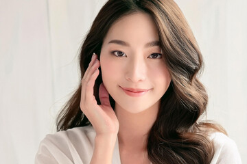 Fototapeta premium 美女顔アップ