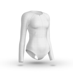 White long-sleeve bodysuit
