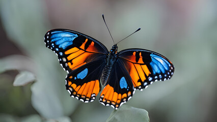 Fototapeta premium butterfly on a flower