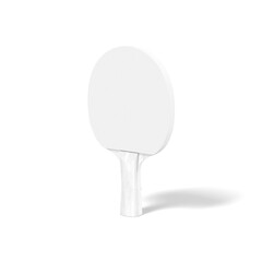 white ping pong paddle
